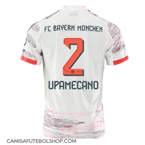 Camisa de time de futebol Bayern Munich Dayot Upamecano #2 Replicas 2º Equipamento 2025-26 Manga Curta
